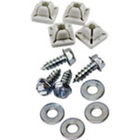 Custom Accessories Custom Accessories 8722738 Metal & Nylon License Plate Fasteners - Case of 6 8722738
